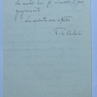 Lettera di Pier Ludovico Occhini a Corrado Lazzeri (7 gennaio 1936)