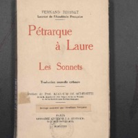Petrarque à Laure: les sonnets. Traduction nouvelle rythmée, préface du prof. Augusto de Benedetti