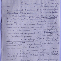 Minuta della lettera di Corrado Lazzeri a Fernand Brisset (29 ottobre 1934)