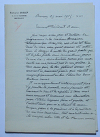 Lettera di Fernand Brisset a Pier Ludovico Occhini (28 dicembre 1935)<br />
